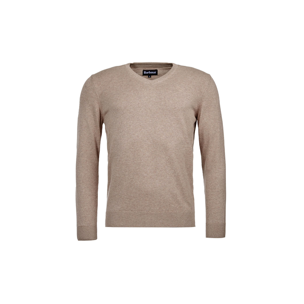 Pima Cotton V-neck - Beige