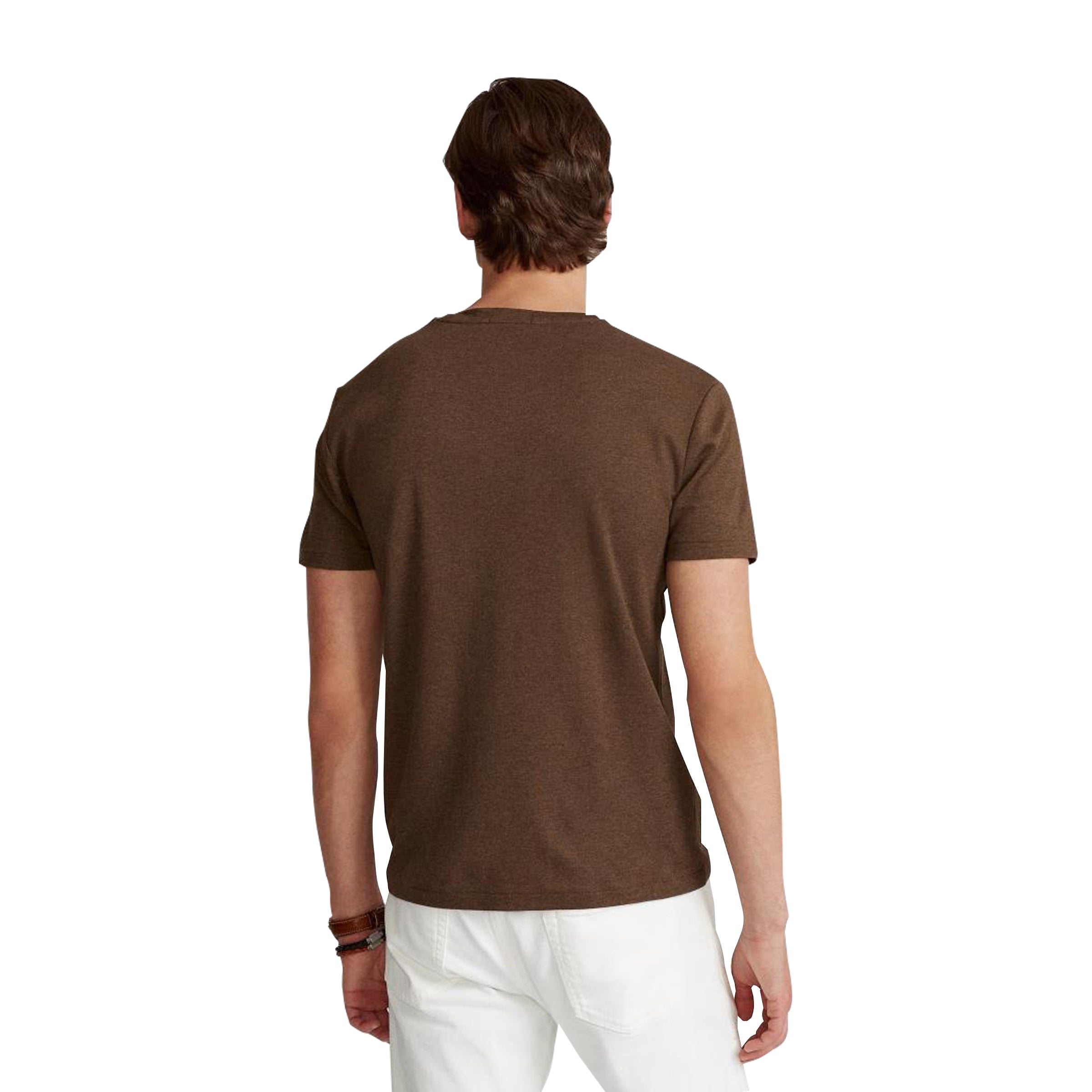 Custom Slim Fit Soft Cotton T-Shirt - Brown