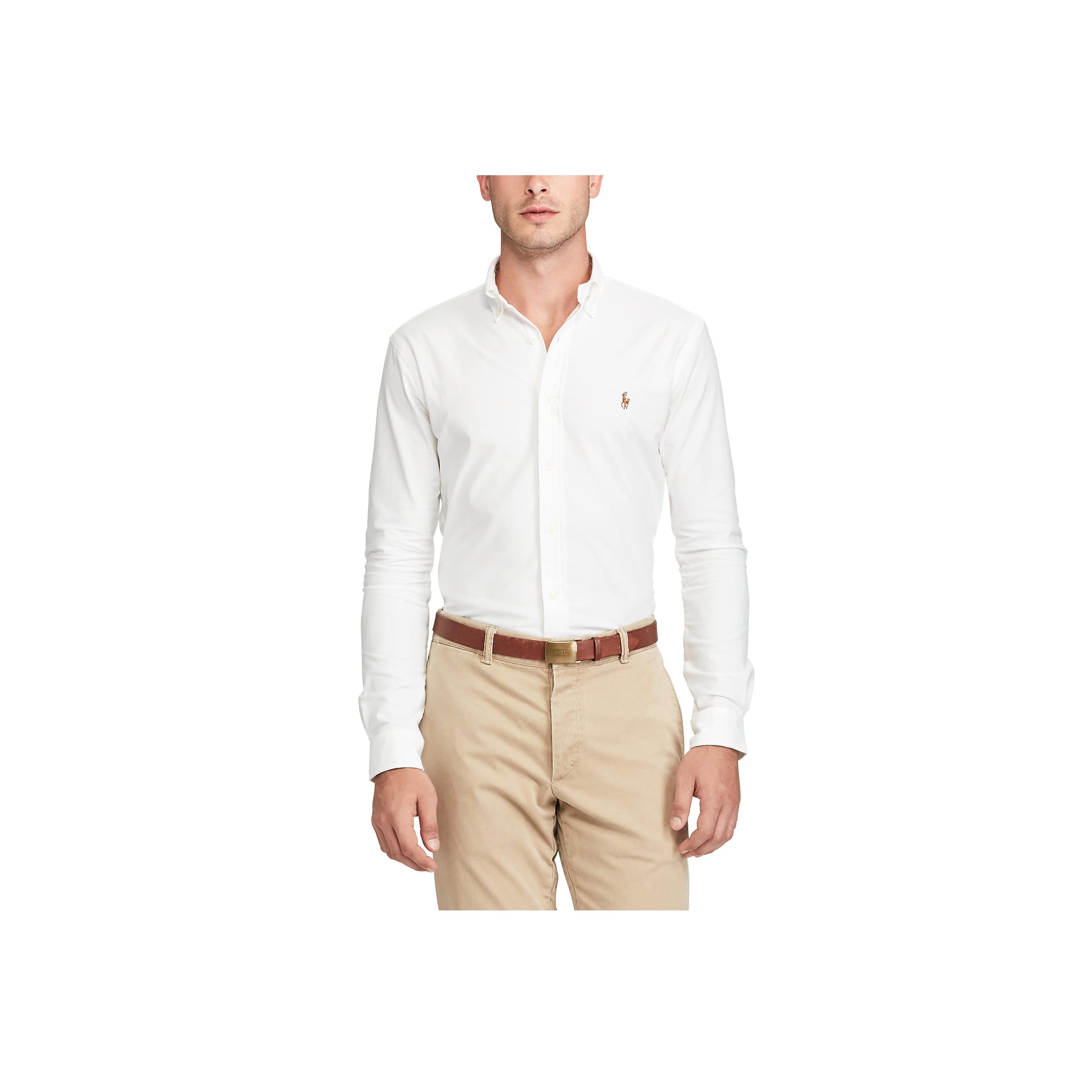 Slim Fit Oxford Shirt - White