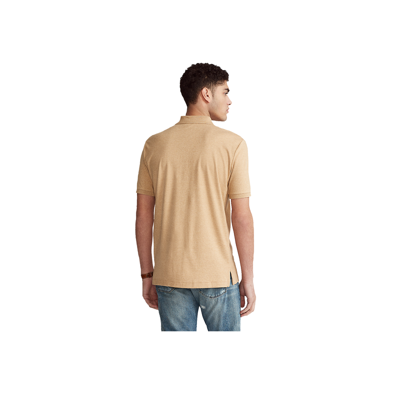 Custom Slim Fit Soft Cotton Polo Shirt - Beige