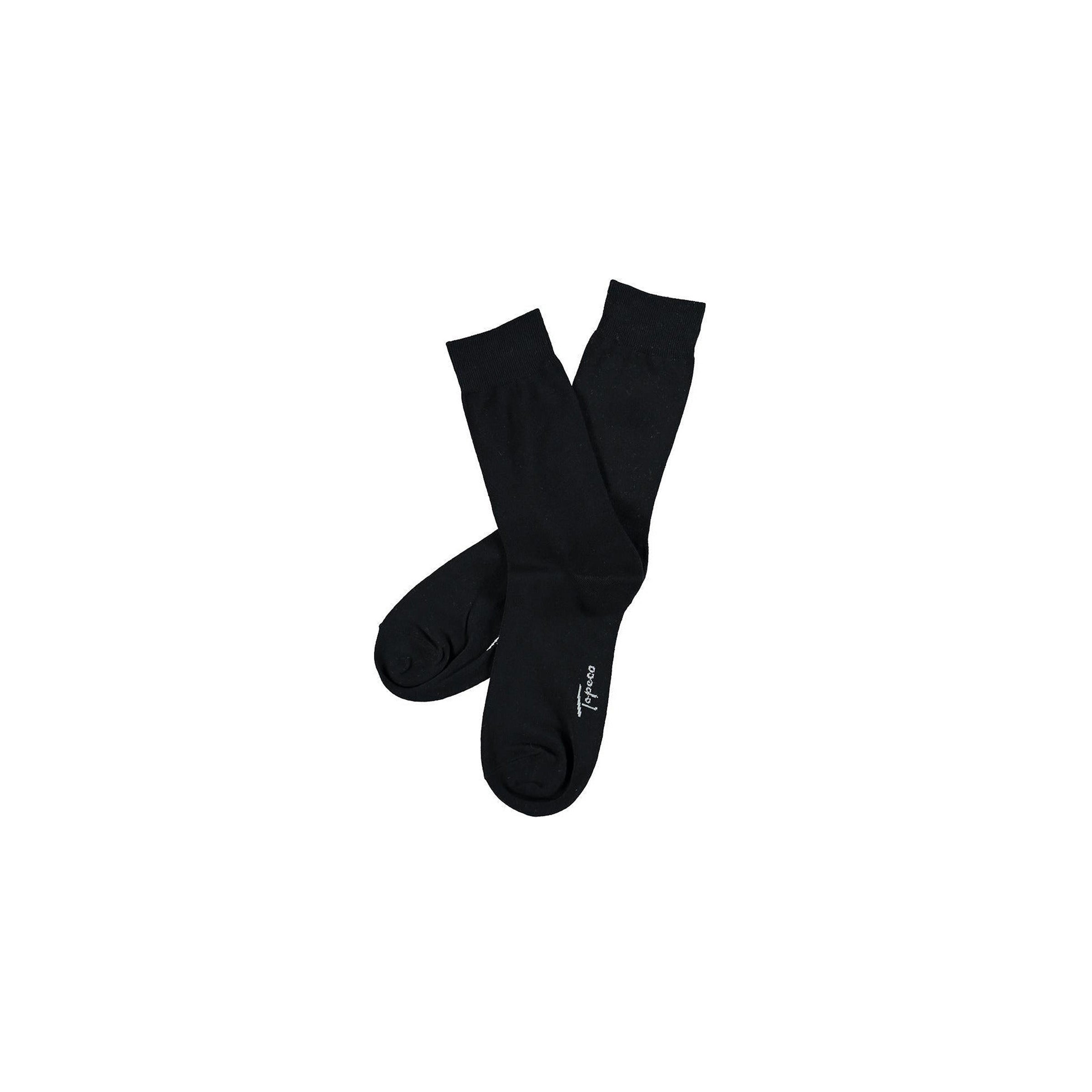 Solid Cotton Sock - Black