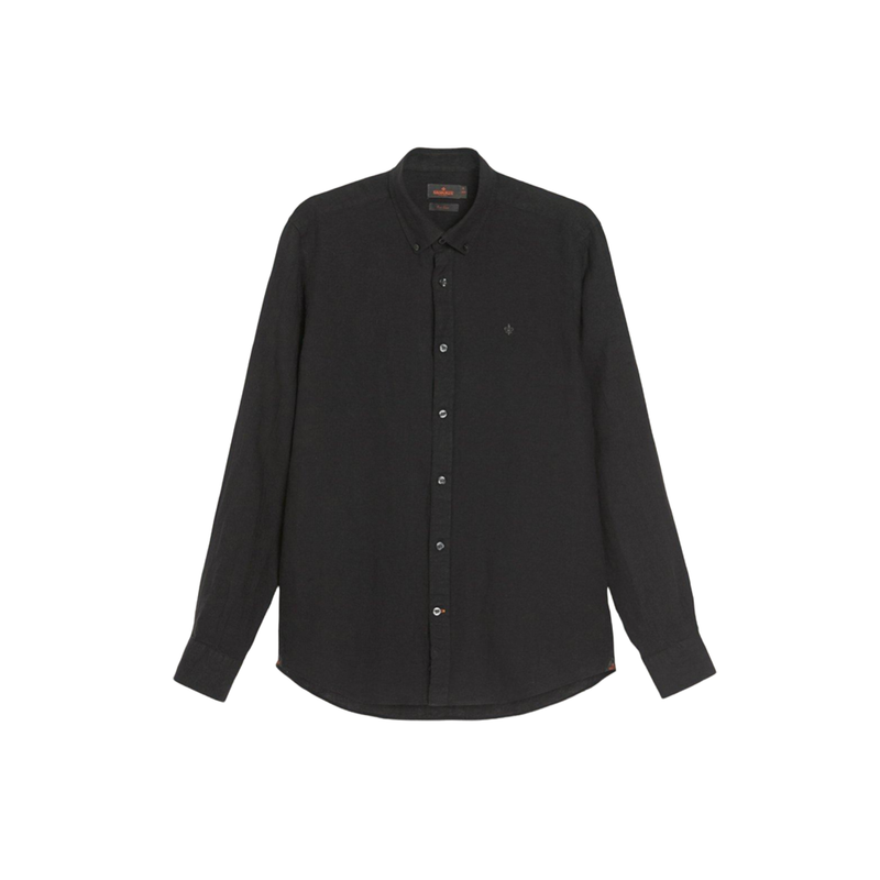 Douglas BD Linen Shirt - Black