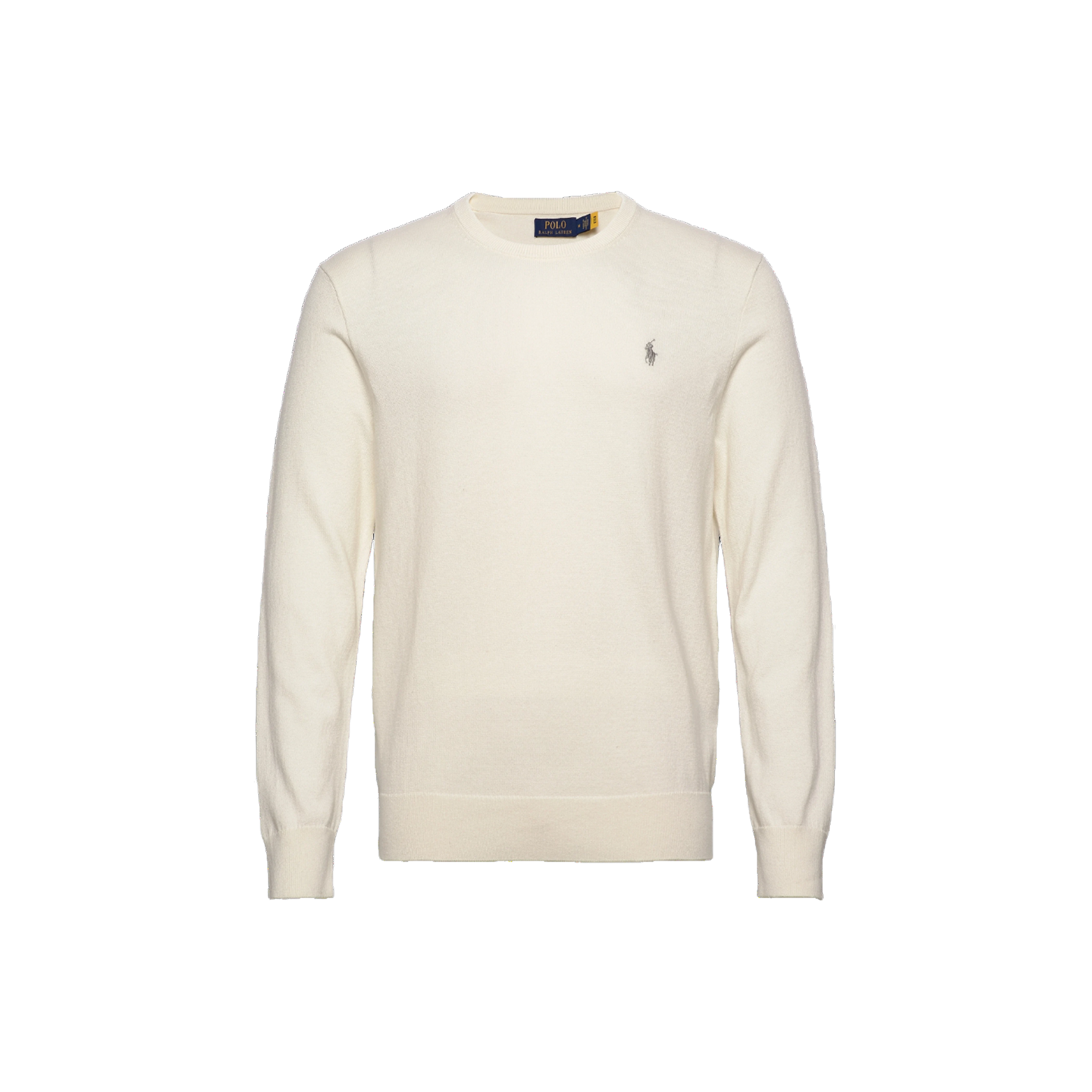 Long Sleeve-Pullover - White