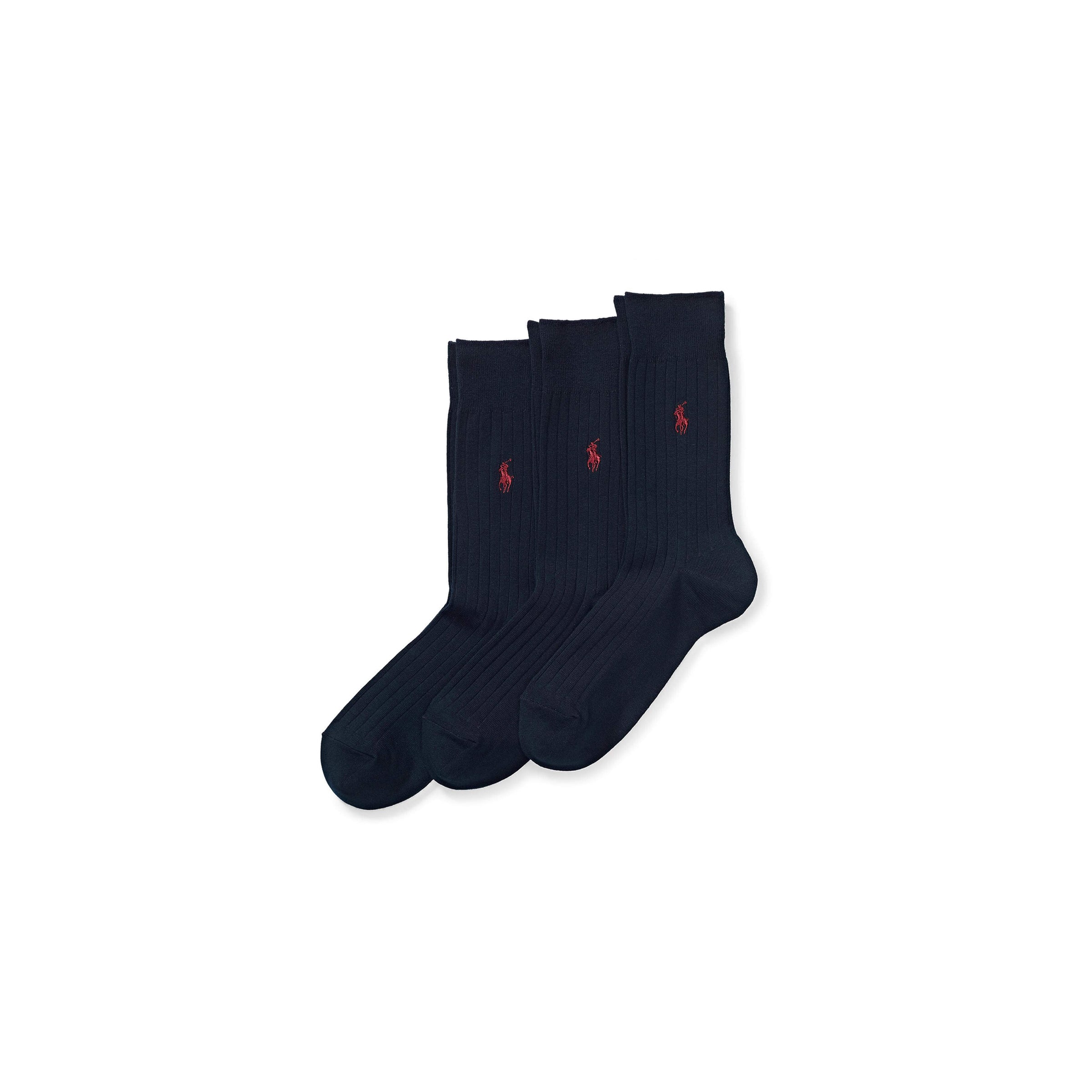 EGYPT RIB-CREW-3 PACK Socks - Navy