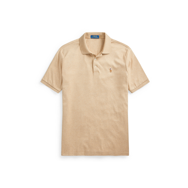 Custom Slim Fit Soft Cotton Polo Shirt - Beige