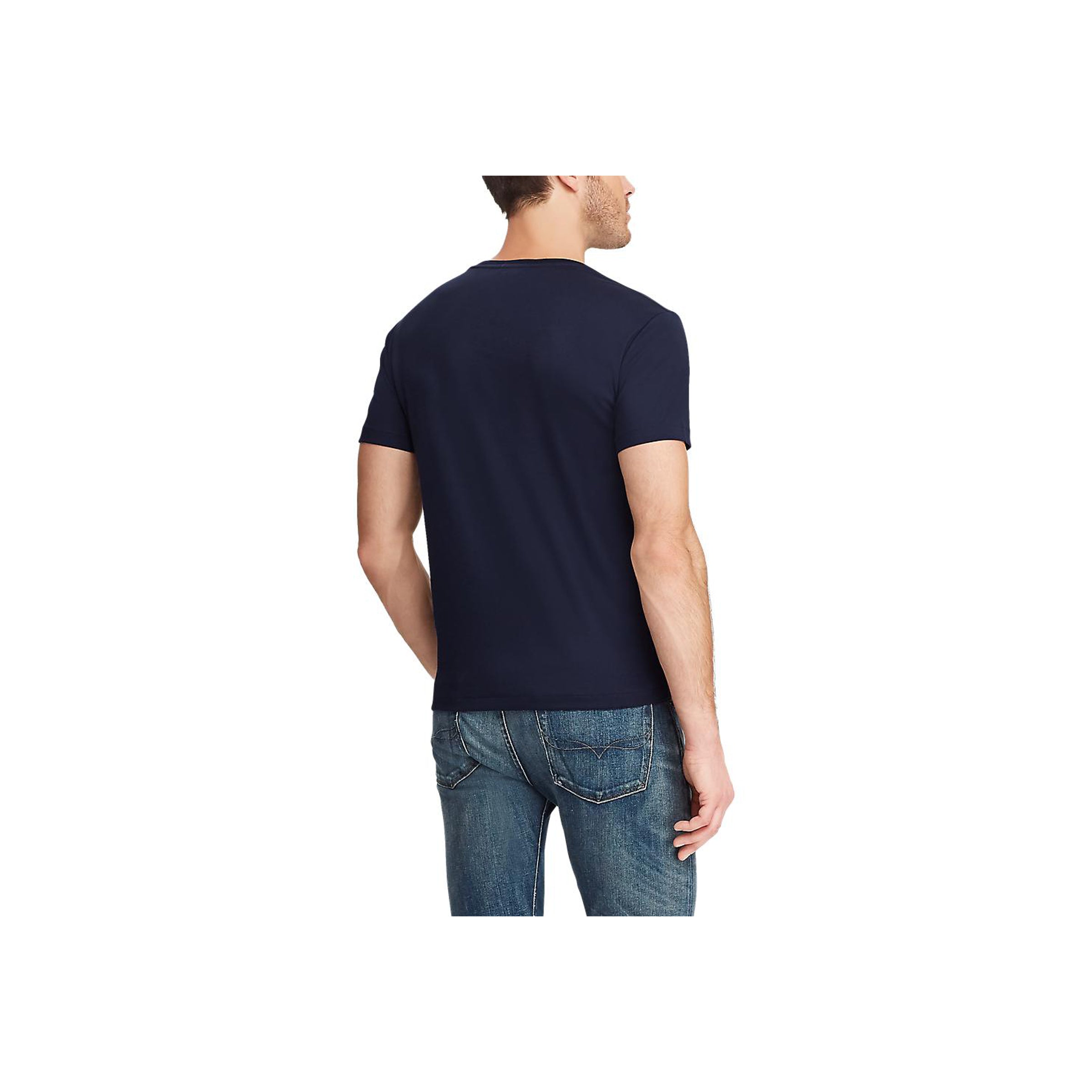 Custom Slim Fit Soft Cotton T-Shirt - Navy