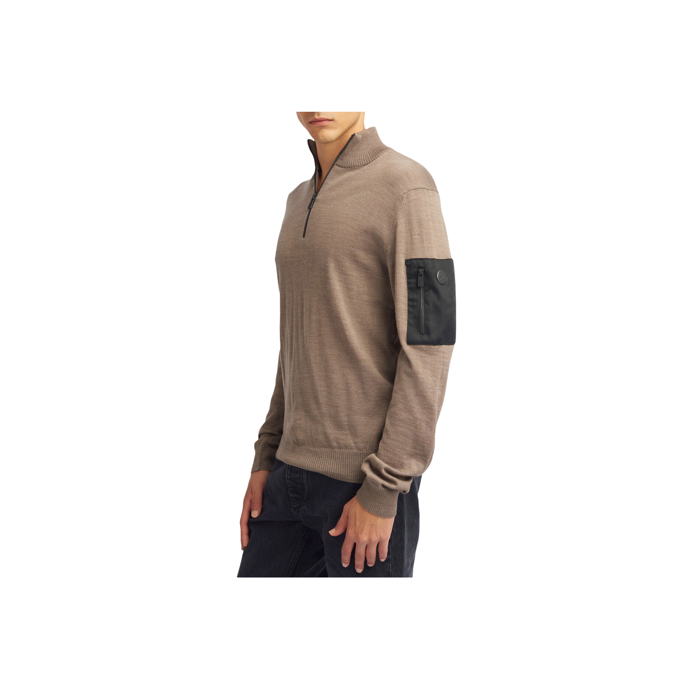 Lucca 1/2 Zip - Brown