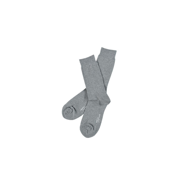 Solid Cotton Sock - Grey