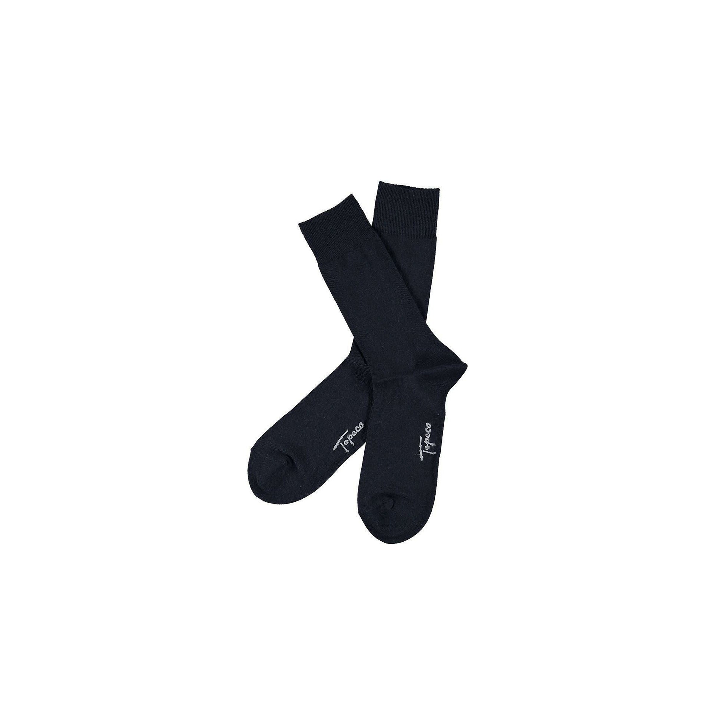 Solid Wool Sock - Navy