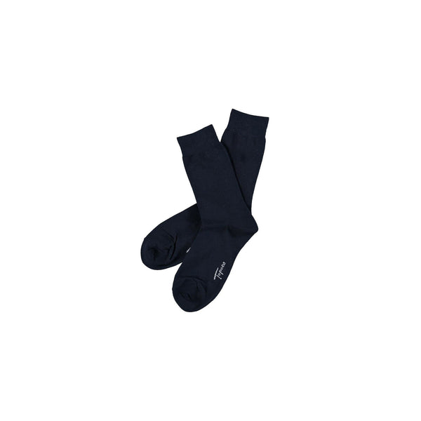 Solid Cotton Sock - Navy