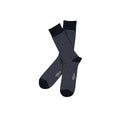 Mercerized Pattern Sock - Navy