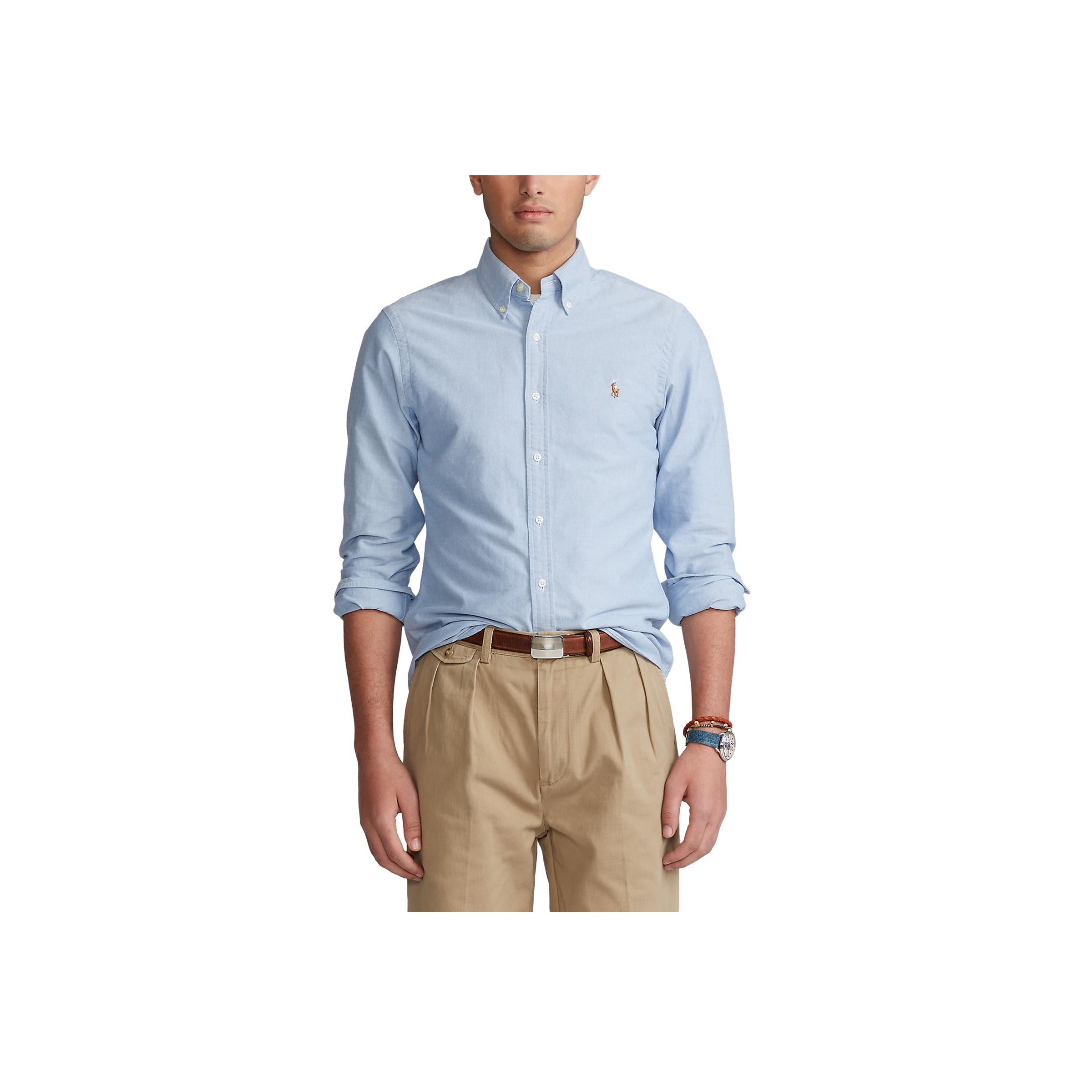 Slim Fit Oxford Shirt - Blue