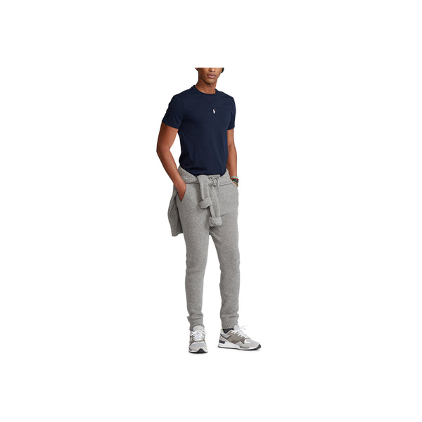 Custom Slim Fit Jersey Crewneck T-Shirt - Navy